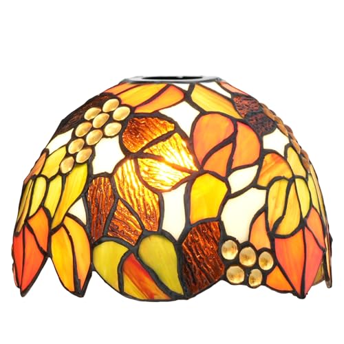 SUNMME Lampenschirm Ersatz 8 Zoll Ahornblätter Trauben Stil Buntglas Lampenschirm Vintage Handgefertigte Deckenleuchte Für Pendelleuchten Stehlampen Wand SUNMME Lampenschirm Ersatz 8 Zoll Ahornblätter Trauben Stil Buntglas Lampenschirm Vintage Handgefertigte Deckenleuchte Für Pendelleuchten Stehlampen Wand von SUNMME