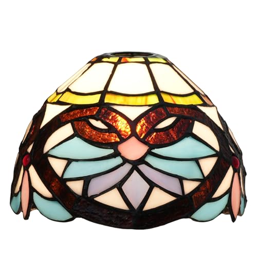 SUNMME Lampenschirm Ersatz 8 Zoll Blau Herz Buntglas Lampenschirm Vintage Handgefertigte Deckenleuchte Für Pendelleuchten Stehlampen Wand SUNMME Lampenschirm Ersatz 8 Zoll Blau Herz Buntglas Lampenschirm Vintage Handgefertigte Deckenleuchte Für Pendelleuchten Stehlampen Wand von SUNMME
