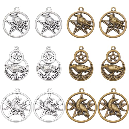 SUNNYCLUE 1 BOX 24 STÜCK Pentagramm Charms Groß Pentagramm Charm Magischer Stern Satanisch Halloween Gothic Tetragrammaton Legierung Splitter Krähe Rabe Charms Für Die Schmuckherstellung Charms DIY Oh SUNNYCLUE 1 BOX 24 STÜCK Pentagramm Charms Groß Pentagramm Charm Magischer Stern Satanisch Halloween Gothic Tetragrammaton Legierung Splitter Krähe Rabe Charms Für Die Schmuckherstellung Charms DIY Oh von SUNNYCLUE