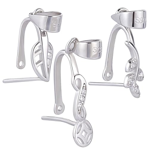 SUNNYCLUE 1 BOX 3 STK. 925 Sterling Silber Anhängerverschluss Klemmbügel Metall Blattförmige Schnappösen Haken Verbindungsstücke Charms Clips Anhänger Verschlüsse Für Schmuckherstellung Zubehör Armbän SUNNYCLUE 1 BOX 3 STK. 925 Sterling Silber Anhängerverschluss Klemmbügel Metall Blattförmige Schnappösen Haken Verbindungsstücke Charms Clips Anhänger Verschlüsse Für Schmuckherstellung Zubehör Armbän von SUNNYCLUE