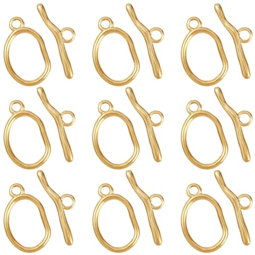 SUNNYCLUE 1 Box 10 Stück Echte 18 Karat Vergoldete OT Knebelverschlüsse Knebelverschlüsse Schmuckverschlüsse Edelstahl Verbindungsstücke Ovale Ringe T Bar Glieder Für Schmuckherstellung Zubehör DIY Ha SUNNYCLUE 1 Box 10 Stück Echte 18 Karat Vergoldete OT Knebelverschlüsse Knebelverschlüsse Schmuckverschlüsse Edelstahl Verbindungsstücke Ovale Ringe T Bar Glieder Für Schmuckherstellung Zubehör DIY Ha von SUNNYCLUE