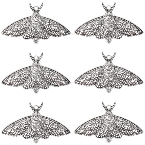 SUNNYCLUE 1 Box 10 Stück Mondmotten Anhänger Silberne Insekten Anhänger Bulk Halloween Metall Gothic Antike Tibetische Legierung Fliegende Insekten Anhänger Für Schmuckherstellung DIY Halsketten Baste SUNNYCLUE 1 Box 10 Stück Mondmotten Anhänger Silberne Insekten Anhänger Bulk Halloween Metall Gothic Antike Tibetische Legierung Fliegende Insekten Anhänger Für Schmuckherstellung DIY Halsketten Baste von SUNNYCLUE