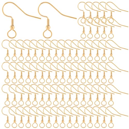 SUNNYCLUE 1 Box 100 Stück Goldene Ohrring Angelhaken Französische Ohrring Befunde Lose Edelstahllegierung Metall Baumelnder Kugelhaken Mit Schlaufe Ohrhaken Für Schmuckherstellung Zubehör DIY Handwerk SUNNYCLUE 1 Box 100 Stück Goldene Ohrring Angelhaken Französische Ohrring Befunde Lose Edelstahllegierung Metall Baumelnder Kugelhaken Mit Schlaufe Ohrhaken Für Schmuckherstellung Zubehör DIY Handwerk von SUNNYCLUE