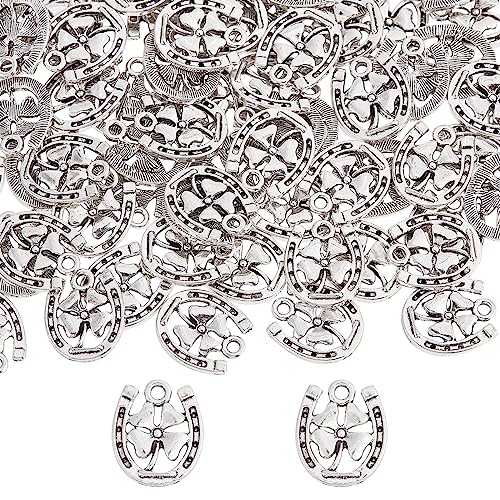 SUNNYCLUE 1 Box 100 Stück Hufeisen Anhänger Vierblättriges Kleeblatt Pferdeschuh Anhänger Glücksbringer Western Cowboy Charm Für Schmuckherstellung Charms Frauen Erwachsene DIY Basteln Braut Hochze SUNNYCLUE 1 Box 100 Stück Hufeisen Anhänger Vierblättriges Kleeblatt Pferdeschuh Anhänger Glücksbringer Western Cowboy Charm Für Schmuckherstellung Charms Frauen Erwachsene DIY Basteln Braut Hochze von SUNNYCLUE