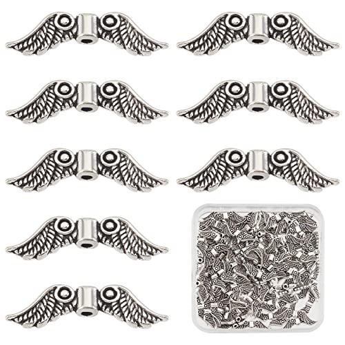 SUNNYCLUE 1 Box 100 Stück Weihnachts Charms Legierung Engelsflügel Perlen Im Tibetischen Stil Flügelperlen Für Die Schmuckherstellung Charms Fee Engelsflügel Abstandshalter Lose Perlen Armbänder Ohrri SUNNYCLUE 1 Box 100 Stück Weihnachts Charms Legierung Engelsflügel Perlen Im Tibetischen Stil Flügelperlen Für Die Schmuckherstellung Charms Fee Engelsflügel Abstandshalter Lose Perlen Armbänder Ohrri von SUNNYCLUE