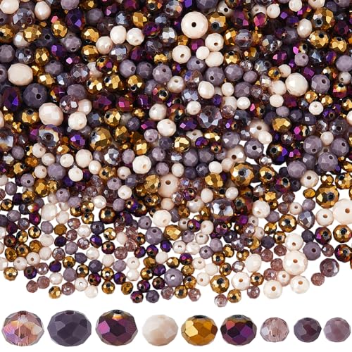 SUNNYCLUE 1 Box 1000 Stück Braunee Facettierte Perlen Rondelle Glasperlen Großpackung Verschiedene ab Farbige Briolette Kristalle Lose Abstandshalter Mini Perlen Set Zur Schmuckherstellung Halsketten SUNNYCLUE 1 Box 1000 Stück Braunee Facettierte Perlen Rondelle Glasperlen Großpackung Verschiedene ab Farbige Briolette Kristalle Lose Abstandshalter Mini Perlen Set Zur Schmuckherstellung Halsketten von SUNNYCLUE