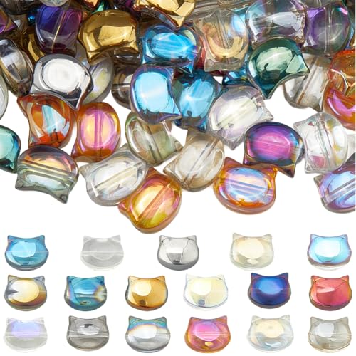 SUNNYCLUE 1 Box 136 Stück 17 Farben Katzenkopf Perlen Facettierte Glasperlen Perlenglanz Süße Galvanisierte Kätzchen Glas Abstandshalter Für Schmuckherstellung DIY Basteln Halsketten Armbänder Riemen SUNNYCLUE 1 Box 136 Stück 17 Farben Katzenkopf Perlen Facettierte Glasperlen Perlenglanz Süße Galvanisierte Kätzchen Glas Abstandshalter Für Schmuckherstellung DIY Basteln Halsketten Armbänder Riemen von SUNNYCLUE