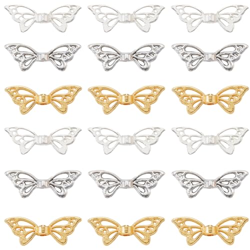 SUNNYCLUE 1 Box 150 Stück 3 Farben Metall Schmetterlingsperlen Flügel Abstandshalter Perlen Legierung Antik Gold Silber Tibetische Hohle Schmetterlingsflügel Lose Perlen Zur Schmuckherstellung Armbänd SUNNYCLUE 1 Box 150 Stück 3 Farben Metall Schmetterlingsperlen Flügel Abstandshalter Perlen Legierung Antik Gold Silber Tibetische Hohle Schmetterlingsflügel Lose Perlen Zur Schmuckherstellung Armbänd von SUNNYCLUE