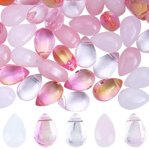 SUNNYCLUE 1 Box 150 Stück 5 Stile Tropfenförmige Tschechische Kristallperlen Rosa Transparente Glasperlen Lose Sprühperlen Tropfenförmige Edelsteinperlen Lose Abstandshalter Anhänger Perlen Für Die He SUNNYCLUE 1 Box 150 Stück 5 Stile Tropfenförmige Tschechische Kristallperlen Rosa Transparente Glasperlen Lose Sprühperlen Tropfenförmige Edelsteinperlen Lose Abstandshalter Anhänger Perlen Für Die He von SUNNYCLUE