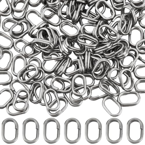 SUNNYCLUE 1 Box 150 Stück Doppelschlaufen-Spaltringe, oval, silberfarben, Bindering, 304 Edelstahl, robuste Schlaufen, Verbindungsstücke, Angelköderringe für Schmuckherstellung, Halskette, Armband SUNNYCLUE 1 Box 150 Stück Doppelschlaufen-Spaltringe, oval, silberfarben, Bindering, 304 Edelstahl, robuste Schlaufen, Verbindungsstücke, Angelköderringe für Schmuckherstellung, Halskette, Armband von SUNNYCLUE