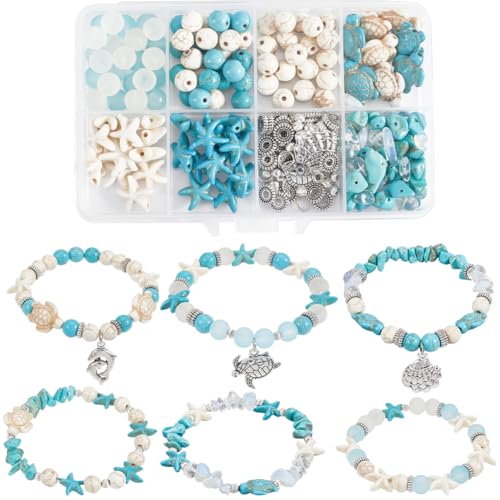 SUNNYCLUE 1 Box 175 Stück DIY 6 Sets Armband Bastelset Türkisfarbene Meeresschildkröte Seestern Perlen Ozeantiere Delfin Muschel Anhänger Hawaii Sommerperlen Für Schmuckherstellungssets Geschenke Für SUNNYCLUE 1 Box 175 Stück DIY 6 Sets Armband Bastelset Türkisfarbene Meeresschildkröte Seestern Perlen Ozeantiere Delfin Muschel Anhänger Hawaii Sommerperlen Für Schmuckherstellungssets Geschenke Für von SUNNYCLUE