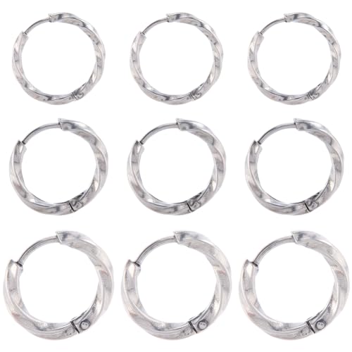 SUNNYCLUE 1 Box 18 Stück Silberne Leverback Befunde Huggie Ohrringhaken 316 runder Edelstahl Kreis Französischer Leverback Ohrhaken Drahtreifen Für Die Schmuckherstellung Frauen Erwachsene Party DIY Z von SUNNYCLUE