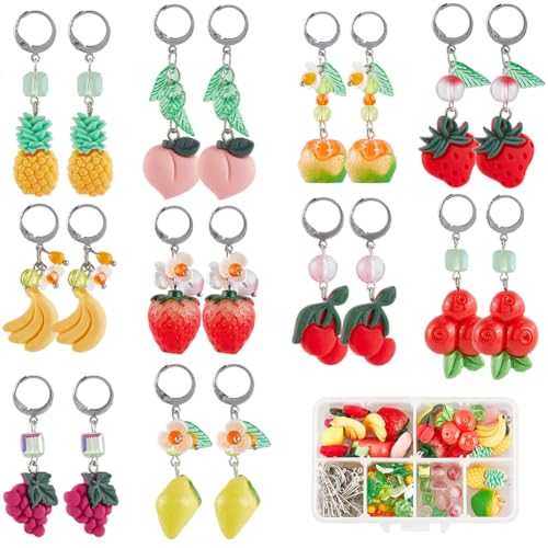 SUNNYCLUE 1 Box 196 Stück Ohrring Bastelset Obst Anhänger Thanksgiving Herbst Ernte Thema Anhänger Aus Kunstharz Zitrone Erdbeere Banane Obst Anhänger Für Schmuckherstellungs Sets Für Erwachsene Und F SUNNYCLUE 1 Box 196 Stück Ohrring Bastelset Obst Anhänger Thanksgiving Herbst Ernte Thema Anhänger Aus Kunstharz Zitrone Erdbeere Banane Obst Anhänger Für Schmuckherstellungs Sets Für Erwachsene Und F von SUNNYCLUE