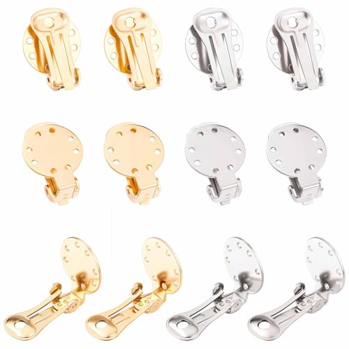 SUNNYCLUE 1 Box 20 Stück 2 Farben Ohrclips Zubehör Runde Flache Rückseite Ohrringclips Edelstahl Ohrringkonverter Nicht Durchbohrte Ohrringeinstellungen Für Frauen Erwachsene Schmuckherstellung DIY Ha SUNNYCLUE 1 Box 20 Stück 2 Farben Ohrclips Zubehör Runde Flache Rückseite Ohrringclips Edelstahl Ohrringkonverter Nicht Durchbohrte Ohrringeinstellungen Für Frauen Erwachsene Schmuckherstellung DIY Ha von SUNNYCLUE