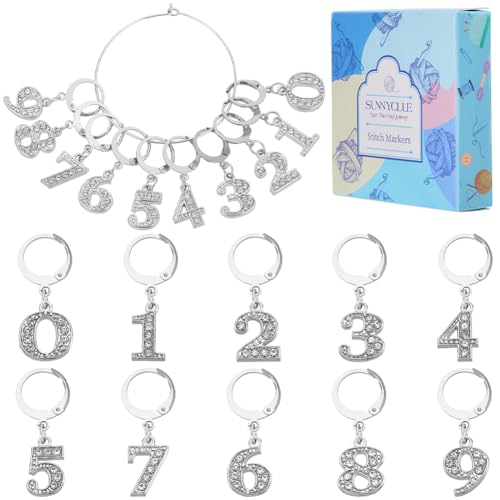 SUNNYCLUE 1 Box 20 Stück Maschenmarkierer Niedliche Strass Charms Nummer 1~9 Maschenmarkierer Stricken Häkeln Marker Abnehmbare Clip On Edelstahl Verriegelungsverschlüsse Charm Zum Weben SUNNYCLUE 1 Box 20 Stück Maschenmarkierer Niedliche Strass Charms Nummer 1~9 Maschenmarkierer Stricken Häkeln Marker Abnehmbare Clip On Edelstahl Verriegelungsverschlüsse Charm Zum Weben von SUNNYCLUE