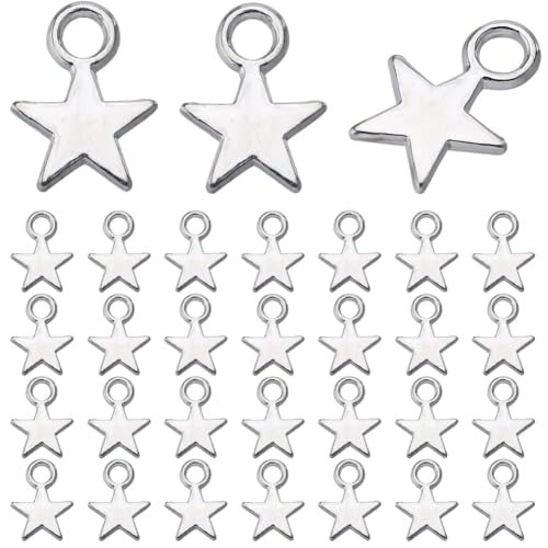 SUNNYCLUE 1 Box 200 Stück Silberne Stern Charms Mini Stern Charms Legierung Winzige Himmlische Weihnachten Kleine 5 Zackige Stern Charms Großpackung Für Die Schmuckherstellung Charms Frauen DIY Halske SUNNYCLUE 1 Box 200 Stück Silberne Stern Charms Mini Stern Charms Legierung Winzige Himmlische Weihnachten Kleine 5 Zackige Stern Charms Großpackung Für Die Schmuckherstellung Charms Frauen DIY Halske von SUNNYCLUE