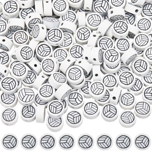 SUNNYCLUE 1 Box 200 Stück Volleyball Perlen Polymer Ton Perlen 9mm Weiß Weich Sport Ball Flach Rund Lose Erde Abstandshalter Für Schmuckherstellung Zubehör DIY Basteln Halsketten Armbänder Damen SUNNYCLUE 1 Box 200 Stück Volleyball Perlen Polymer Ton Perlen 9mm Weiß Weich Sport Ball Flach Rund Lose Erde Abstandshalter Für Schmuckherstellung Zubehör DIY Basteln Halsketten Armbänder Damen von SUNNYCLUE