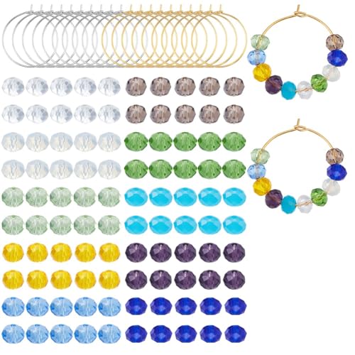 SUNNYCLUE 1 Box 220 Stück 10 Farben Enthalten 20 Stück Messing Weinglas Charm Ringe Glasperlen DIY Perlen Weinetiketten Identifikation Kit Charm Marker Für Getränke Bar Partyartikel Verkostungsdekorat SUNNYCLUE 1 Box 220 Stück 10 Farben Enthalten 20 Stück Messing Weinglas Charm Ringe Glasperlen DIY Perlen Weinetiketten Identifikation Kit Charm Marker Für Getränke Bar Partyartikel Verkostungsdekorat von SUNNYCLUE