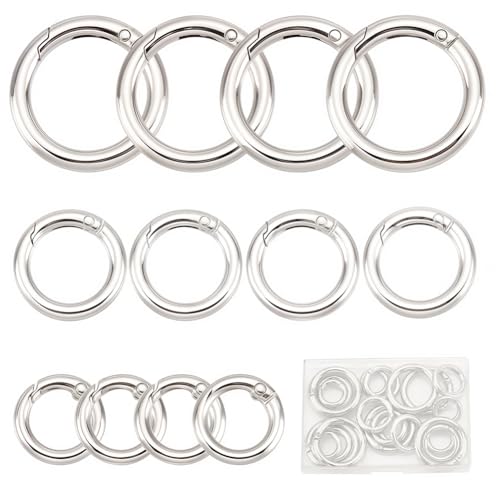 SUNNYCLUE 1 Box 24 Stück 3 Größen Feder O Ringe Lose Silberne Runde Karabiner Federtor Ring Federring Verschlüsse O Ring Verschluss Verbindungszubehör Für Die Schmuckherstellung DIY Schlüsselanhänger SUNNYCLUE 1 Box 24 Stück 3 Größen Feder O Ringe Lose Silberne Runde Karabiner Federtor Ring Federring Verschlüsse O Ring Verschluss Verbindungszubehör Für Die Schmuckherstellung DIY Schlüsselanhänger von SUNNYCLUE