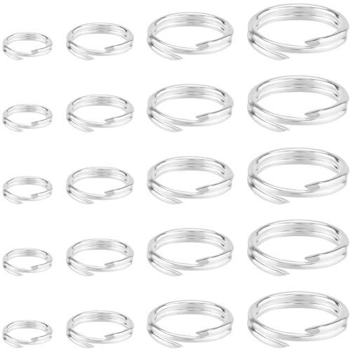 SUNNYCLUE 1 Box 24 Stück 4 Größen 925 Sterlingsilber Doppelschlaufen Biegeringe Mini Spaltring Großpackung Verschiedene Runde Kreisschlaufen Verbindungsringe Für Die Schmuckherstellung Halsketten Armb SUNNYCLUE 1 Box 24 Stück 4 Größen 925 Sterlingsilber Doppelschlaufen Biegeringe Mini Spaltring Großpackung Verschiedene Runde Kreisschlaufen Verbindungsringe Für Die Schmuckherstellung Halsketten Armb von SUNNYCLUE