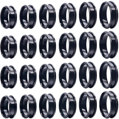 SUNNYCLUE 1 Box 24 Stück Edelstahl Schwarz Fingerring Rohling Kern Ring Inlay Runde Gerillte Ringe Rohling US Größe 7/8/9/10/11/12 Leere Ringrohlinge Für Schmuckherstellung Kits Männer Frauen DIY Bast SUNNYCLUE 1 Box 24 Stück Edelstahl Schwarz Fingerring Rohling Kern Ring Inlay Runde Gerillte Ringe Rohling US Größe 7/8/9/10/11/12 Leere Ringrohlinge Für Schmuckherstellung Kits Männer Frauen DIY Bast von SUNNYCLUE