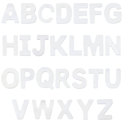 SUNNYCLUE 1 Box 26 Stile Alphabet Charms AZ Buchstaben Perlen Anfangs Charm Natürliche Süßwasser Muschelperlen Ozean Strand Sommer Perlen Muschel Charms Für Die Schmuckherstellung Perlenarmbänder DIY von SUNNYCLUE
