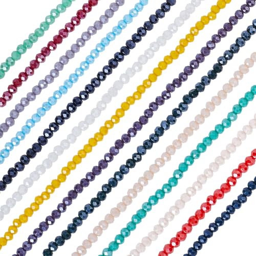 SUNNYCLUE 1 Box 28 Stränge 4mm Facettierte Rondellperlen Strang Glasperlen Verschiedene Kleine Transparente Klare Blaue Gelbe Und Rote Abstandsperlen Zur Schmuckherstellung Für Frauen Hochzeit Geburt SUNNYCLUE 1 Box 28 Stränge 4mm Facettierte Rondellperlen Strang Glasperlen Verschiedene Kleine Transparente Klare Blaue Gelbe Und Rote Abstandsperlen Zur Schmuckherstellung Für Frauen Hochzeit Geburt von SUNNYCLUE