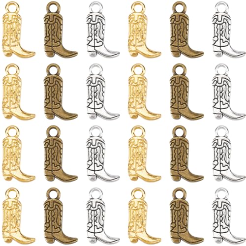 SUNNYCLUE 1 Box 3 Farben 90 Stück Cowboystiefel Anhänger Western Anhänger Großpackung Vintage Antik Silber Gold Legierung Cowboystiefel Anhänger Zur Schmuckherstellung Charms DIY Basteln Halskette Arm SUNNYCLUE 1 Box 3 Farben 90 Stück Cowboystiefel Anhänger Western Anhänger Großpackung Vintage Antik Silber Gold Legierung Cowboystiefel Anhänger Zur Schmuckherstellung Charms DIY Basteln Halskette Arm von SUNNYCLUE