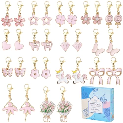 SUNNYCLUE 1 Box 30 Stück 15 Stile Maschenmarkierer Mit Schleife Häkel Maschenanhänger Emaille Legierung Süßer Rosa Kokette Kleeblatt Florid Karabinerverschluss Anhänger Zum Weben Quilten Nähen Stricke SUNNYCLUE 1 Box 30 Stück 15 Stile Maschenmarkierer Mit Schleife Häkel Maschenanhänger Emaille Legierung Süßer Rosa Kokette Kleeblatt Florid Karabinerverschluss Anhänger Zum Weben Quilten Nähen Stricke von SUNNYCLUE
