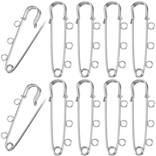 SUNNYCLUE 1 Box 30 Stück 3 Loch Sicherheitsnadel Silberfarbene Kiltnadel Großpackung Aus Metall Und Eisen Robuster Verschluss Dekorationsschlaufen Verschluss Broschen Beschläge Zum Nähen von Decken Kl SUNNYCLUE 1 Box 30 Stück 3 Loch Sicherheitsnadel Silberfarbene Kiltnadel Großpackung Aus Metall Und Eisen Robuster Verschluss Dekorationsschlaufen Verschluss Broschen Beschläge Zum Nähen von Decken Kl von SUNNYCLUE