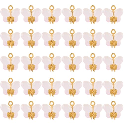 SUNNYCLUE 1 Box 30 Stück Glas Schmetterlingsanhänger Rosa Schmetterlingsanhänger Großpackung Kleiner Goldener Kristall Frühlings Edelstein Niedlicher Insektenanhänger Zur Schmuckherstellung Anhänger Z SUNNYCLUE 1 Box 30 Stück Glas Schmetterlingsanhänger Rosa Schmetterlingsanhänger Großpackung Kleiner Goldener Kristall Frühlings Edelstein Niedlicher Insektenanhänger Zur Schmuckherstellung Anhänger Z von SUNNYCLUE