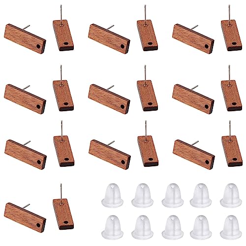 SUNNYCLUE 1 Box 30 Stück Holz Ohrring Ohrstecker Mit Schlaufe Walnussholz Ohrringpfosten Rechteckige Holzrohlinge Sicherheits Ohrring Rückseite 50 Stück Kunststoff Ohrmuttern Für Die Schmuckherstellun SUNNYCLUE 1 Box 30 Stück Holz Ohrring Ohrstecker Mit Schlaufe Walnussholz Ohrringpfosten Rechteckige Holzrohlinge Sicherheits Ohrring Rückseite 50 Stück Kunststoff Ohrmuttern Für Die Schmuckherstellun von SUNNYCLUE