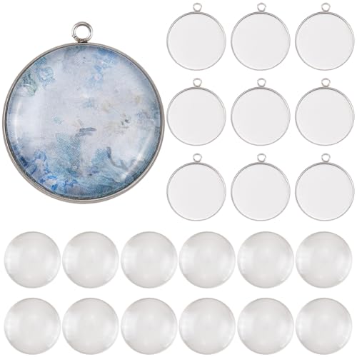 SUNNYCLUE 1 Box 30 Stück Silberne Lünettenrohlinge Edelstahl Cabochon Rund 25mm Metall Antikes Grundtablett Anhängerfassung Mit Glas Cabochons Für Die Schmuckherstellung Charms Armbänder Halsketten DI SUNNYCLUE 1 Box 30 Stück Silberne Lünettenrohlinge Edelstahl Cabochon Rund 25mm Metall Antikes Grundtablett Anhängerfassung Mit Glas Cabochons Für Die Schmuckherstellung Charms Armbänder Halsketten DI von SUNNYCLUE