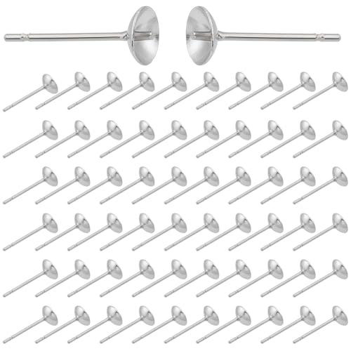 SUNNYCLUE 1 Box 300 Stück 304 Ohrstecker Aus Edelstahl Flache Ohrstecker Großpackung Silberfarbenes Metall Einfache Runde Halb Gebohrte Perlen Ohrstecker Zur Schmuckherstellung Ohrringe DIY Bastelzube SUNNYCLUE 1 Box 300 Stück 304 Ohrstecker Aus Edelstahl Flache Ohrstecker Großpackung Silberfarbenes Metall Einfache Runde Halb Gebohrte Perlen Ohrstecker Zur Schmuckherstellung Ohrringe DIY Bastelzube von SUNNYCLUE