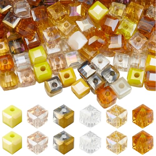SUNNYCLUE 1 Box 300 Stück 6 Farben Glaswürfel Kristallperlen Quadratisch Facettierte Glasperlen Gelbe Blitzwürfel Abstandshalter Für Schmuckherstellung Zubehör DIY Basteln Halsketten Armbä SUNNYCLUE 1 Box 300 Stück 6 Farben Glaswürfel Kristallperlen Quadratisch Facettierte Glasperlen Gelbe Blitzwürfel Abstandshalter Für Schmuckherstellung Zubehör DIY Basteln Halsketten Armbä von SUNNYCLUE