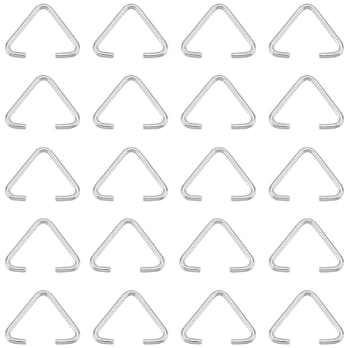 SUNNYCLUE 1 Box 300 Stück Dreieckige Offene Biegeringe 304 offene Biegeringe Aus Edelstahl Große Menge Offener Dreiecksringe Für Schmuckherstellung Zubehör DIY Ohrringe Armbänder Halsketten Schlüssela von SUNNYCLUE