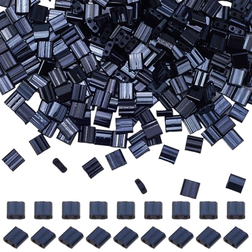 SUNNYCLUE 1 Box 300 Stück Glas Tila Perlen 2 Löcher Rocailles Perlen Große Schwarze Fliesen Rechteckige Japanische Abstandshalter Doppellöcher Quadratische Perle Für Die Schmuckherstellung DIY Halsket SUNNYCLUE 1 Box 300 Stück Glas Tila Perlen 2 Löcher Rocailles Perlen Große Schwarze Fliesen Rechteckige Japanische Abstandshalter Doppellöcher Quadratische Perle Für Die Schmuckherstellung DIY Halsket von SUNNYCLUE