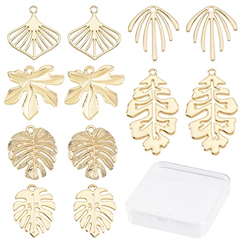 SUNNYCLUE 1 Box 36 Stück 6 Stil Hohler Blatt-Charm Palmblätter Ahorn Monstera-Blatt-Anhänger Für Die Schmuckherstellung Charms Tropischer Dschungel-Thema Pflanze Ohrring-Zubehörse Halsketten-Dekor Erw SUNNYCLUE 1 Box 36 Stück 6 Stil Hohler Blatt-Charm Palmblätter Ahorn Monstera-Blatt-Anhänger Für Die Schmuckherstellung Charms Tropischer Dschungel-Thema Pflanze Ohrring-Zubehörse Halsketten-Dekor Erw von SUNNYCLUE