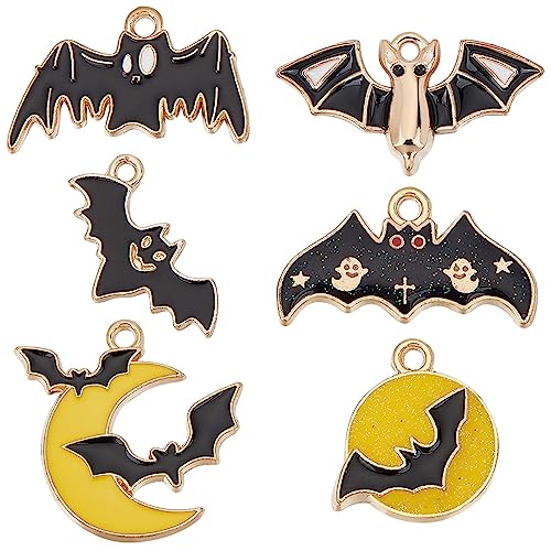 SUNNYCLUE 1 Box 36 Stück 6 Stile Fledermaus Charms Große Halloween Themen Charms Vampir Charms Gruselige Flittermaus Fliegen Tier Charms Für Schmuckherstellungsset Frauen Erwachsene DIY Armband Halske SUNNYCLUE 1 Box 36 Stück 6 Stile Fledermaus Charms Große Halloween Themen Charms Vampir Charms Gruselige Flittermaus Fliegen Tier Charms Für Schmuckherstellungsset Frauen Erwachsene DIY Armband Halske von SUNNYCLUE