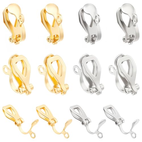 SUNNYCLUE 1 Box 40 Stück 2 Farben Clip On Ohrring Konverter Edelstahl Ohrclips Clip On Ohrring Komponenten Gold Silber Ohrring Clips Für Frauen Erwachsene Schmuckherstellung DIY Bastelbedarf SUNNYCLUE 1 Box 40 Stück 2 Farben Clip On Ohrring Konverter Edelstahl Ohrclips Clip On Ohrring Komponenten Gold Silber Ohrring Clips Für Frauen Erwachsene Schmuckherstellung DIY Bastelbedarf von SUNNYCLUE