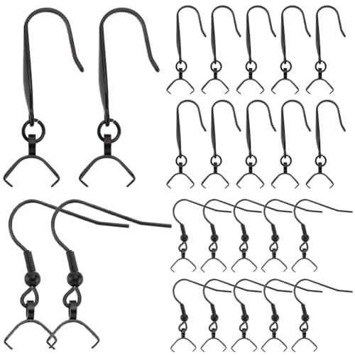 SUNNYCLUE 1 Box 40 Stück Schwarze Französische Ohrringhaken Mit Klemmbügelverschluss Ohrringhaken Aus Edelstahl Großpackung Ohrhaken Angelhaken Ohrdrähte Ohrschmuck Zum Herstellen von Schmuck DIY Baum SUNNYCLUE 1 Box 40 Stück Schwarze Französische Ohrringhaken Mit Klemmbügelverschluss Ohrringhaken Aus Edelstahl Großpackung Ohrhaken Angelhaken Ohrdrähte Ohrschmuck Zum Herstellen von Schmuck DIY Baum von SUNNYCLUE