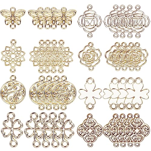 SUNNYCLUE 1 Box 48 Stück Verbindungs Charms Goldene Blumen Verbindungs Charms Chakra Yoga Energie Charm Schmetterling Vierblättriges Kleeblatt Verbindungs Charm Legierungs Charms Für Die Schmuckherste SUNNYCLUE 1 Box 48 Stück Verbindungs Charms Goldene Blumen Verbindungs Charms Chakra Yoga Energie Charm Schmetterling Vierblättriges Kleeblatt Verbindungs Charm Legierungs Charms Für Die Schmuckherste von SUNNYCLUE