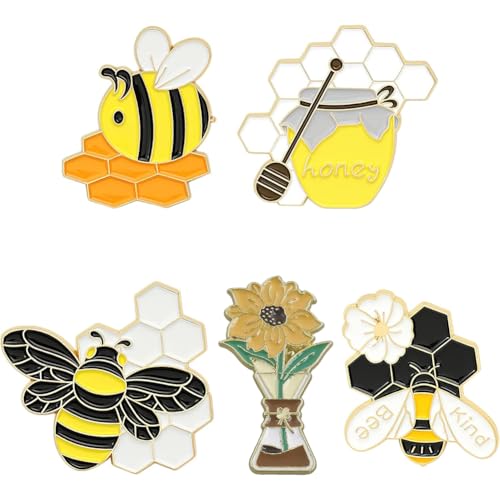 SUNNYCLUE 1 Box 5 STÜCKE 5 Stile Legierung Emaille Bienen Pin Gold Blume Emaille Pins Honeybee Cartoon Schmuck Abzeichen Broschen Pins Für Kinder Frauen Rucksack Shirts Jacken Hüte Dekoration DIY SUNNYCLUE 1 Box 5 STÜCKE 5 Stile Legierung Emaille Bienen Pin Gold Blume Emaille Pins Honeybee Cartoon Schmuck Abzeichen Broschen Pins Für Kinder Frauen Rucksack Shirts Jacken Hüte Dekoration DIY von SUNNYCLUE