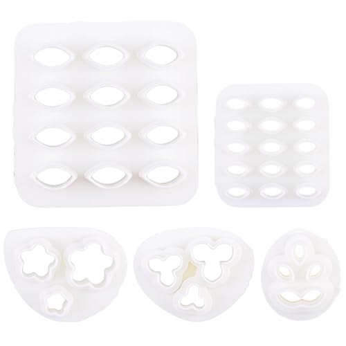 SUNNYCLUE 1 Box 5 Stück 5 Stile Floridn Ton Ausstecher Blatt Ohrring Ausstecher Weißer Kunststoff Floridnblätter Formen Polymer Ton Gepresstes Mini Modellierwerkzeug Set Für Schmuckherstellung Ohrring SUNNYCLUE 1 Box 5 Stück 5 Stile Floridn Ton Ausstecher Blatt Ohrring Ausstecher Weißer Kunststoff Floridnblätter Formen Polymer Ton Gepresstes Mini Modellierwerkzeug Set Für Schmuckherstellung Ohrring von SUNNYCLUE