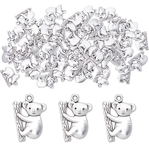 SUNNYCLUE 1 Box 50 Stück Koalabär Charm Silber Koala Charms Tibetische Legierung Zoo Tier Charm Für Die Schmuckherstellung Charms Zubehör DIY Basteln Halsketten Armbänder Ohrringe Basteln Frauen Anfän SUNNYCLUE 1 Box 50 Stück Koalabär Charm Silber Koala Charms Tibetische Legierung Zoo Tier Charm Für Die Schmuckherstellung Charms Zubehör DIY Basteln Halsketten Armbänder Ohrringe Basteln Frauen Anfän von SUNNYCLUE