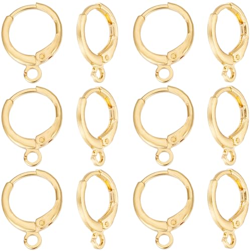 SUNNYCLUE 1 Box 50 Stück Messing Creolen Mit Klappbügel Ohrhaken Goldfarben Französischer Ohrhaken Mit Offener Schlaufe Runde Klappbügel Ohrhaken Beschläge Zur Schmuckherstellung Ohrringzubehör DIY Ba SUNNYCLUE 1 Box 50 Stück Messing Creolen Mit Klappbügel Ohrhaken Goldfarben Französischer Ohrhaken Mit Offener Schlaufe Runde Klappbügel Ohrhaken Beschläge Zur Schmuckherstellung Ohrringzubehör DIY Ba von SUNNYCLUE