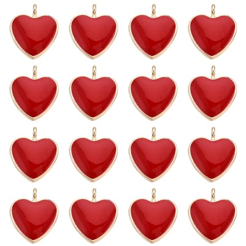 SUNNYCLUE 1 Box 50 Stück Valentinstag Herz Charms Große Rote Herzen Emaille Ewige Liebe Süßer Valentinstag Charm Herzform Charm Für Die Schmuckherstellung Charms Schlüsselanhänger Halskette SUNNYCLUE 1 Box 50 Stück Valentinstag Herz Charms Große Rote Herzen Emaille Ewige Liebe Süßer Valentinstag Charm Herzform Charm Für Die Schmuckherstellung Charms Schlüsselanhänger Halskette von SUNNYCLUE
