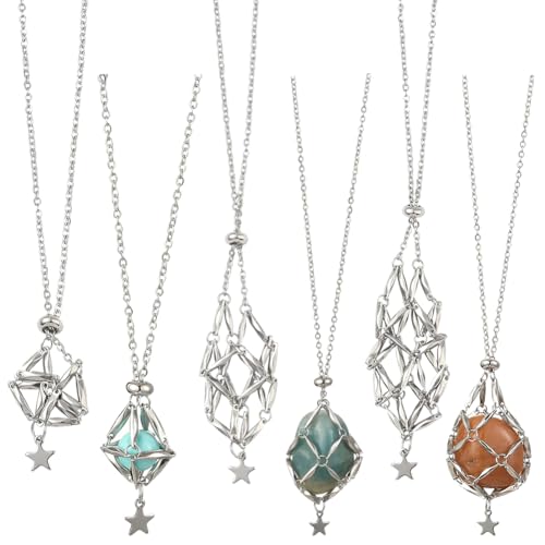SUNNYCLUE 1 Box 6 Stück 3 Stile Stein Halskettenhalter Steinhalter Anhänger Edelstahl Silber Verstellbar Leer Edelstein Kristall Halskettenschnur Mit Stern Charms Für Schmuckherstellung Frauen Hochzei SUNNYCLUE 1 Box 6 Stück 3 Stile Stein Halskettenhalter Steinhalter Anhänger Edelstahl Silber Verstellbar Leer Edelstein Kristall Halskettenschnur Mit Stern Charms Für Schmuckherstellung Frauen Hochzei von SUNNYCLUE