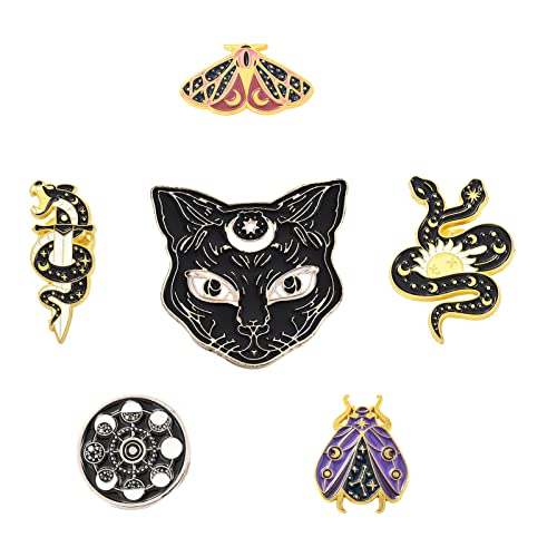 SUNNYCLUE 1 Box 6 Stück 6 Stil Schlange Emaille Broschen Katze Schmetterling Pins Bulk Draußen Emaille Mond Sterne Flache Runde Legierung Broschen Für Rucksäcke Abzeichen Hüte Taschen Hemd Frauen Deko SUNNYCLUE 1 Box 6 Stück 6 Stil Schlange Emaille Broschen Katze Schmetterling Pins Bulk Draußen Emaille Mond Sterne Flache Runde Legierung Broschen Für Rucksäcke Abzeichen Hüte Taschen Hemd Frauen Deko von SUNNYCLUE