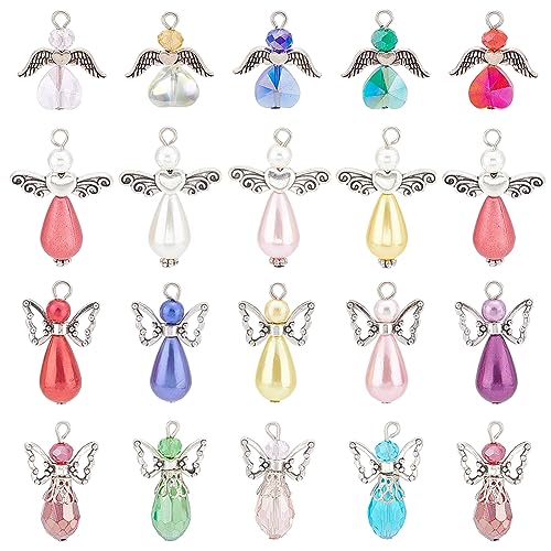 SUNNYCLUE 1 Box 60 Stück Engel Charms Große Engel Perlen Schutzengel Flügel Perlen Herz Facettierte Glasperlen Liebesperlen Feen Charms Für Die Schmuckherstellung Charm Party Geschenk Weihnachten Ohrr SUNNYCLUE 1 Box 60 Stück Engel Charms Große Engel Perlen Schutzengel Flügel Perlen Herz Facettierte Glasperlen Liebesperlen Feen Charms Für Die Schmuckherstellung Charm Party Geschenk Weihnachten Ohrr von SUNNYCLUE